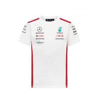 Mercedes AMG Petronas detské tričko official white F1 Team 2023
