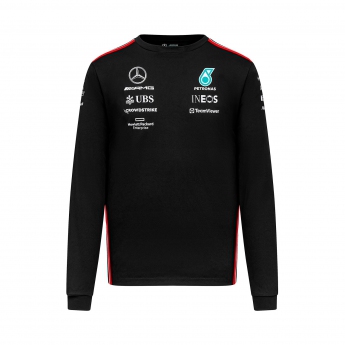 Mercedes AMG Petronas pánske tričko s dlhým rukávom official black F1 Team 2023