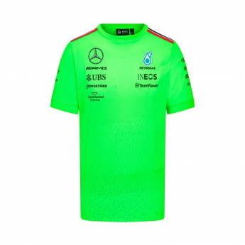 Mercedes AMG Petronas pánske tričko Set Up green F1 Team 2023