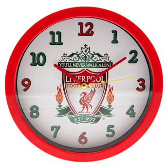 FC Liverpool hodiny Wall Clock white