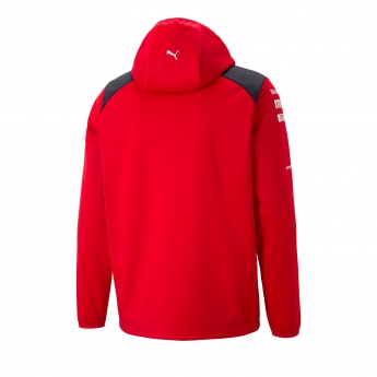 Ferrari pánska bunda s kapucňou Softshell official red F1 Team 2023