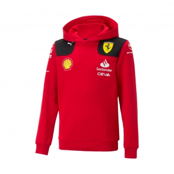 Ferrari detská mikina s kapucňou official red F1 Team 2023
