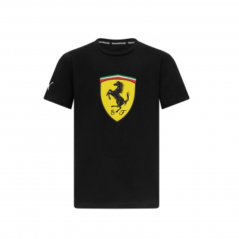 Ferrari detské tričko Shield black F1 Team 2023