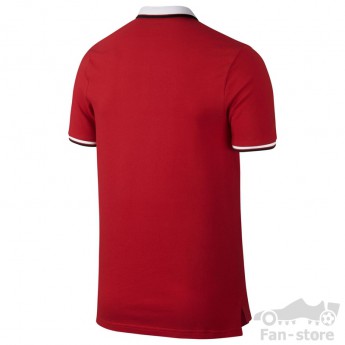 Manchester United pánske polo tričko red three