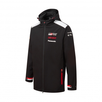 Toyota Gazoo Racing pánska bunda s kapucňou Rain Black WRC 2023