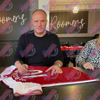 Legendy zarámovaný dres Arsenal FC Henry & Bergkamp Signed Shirt (Duo Framed)