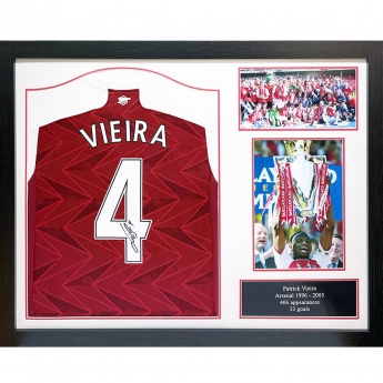 Legendy zarámovaný dres Arsenal FC Vieira Signed Shirt (Framed)