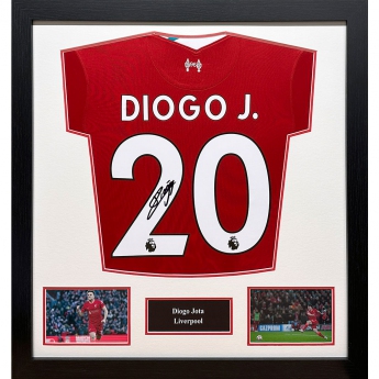 Legendy zarámovaný dres Liverpool FC Jota Signed Shirt (Framed)