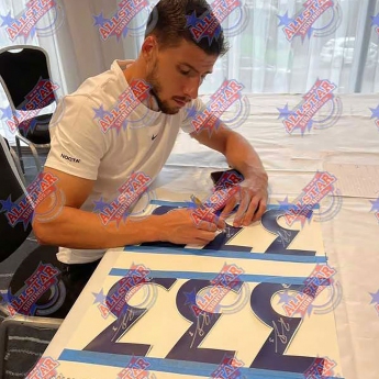 Legendy zarámovaný dres Manchester City FC Dias Signed Shirt (Framed)