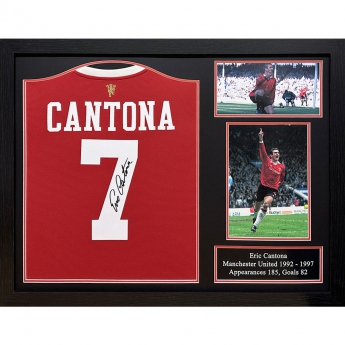Legendy zarámovaný dres Manchester United FC Cantona Signed Shirt (Framed)