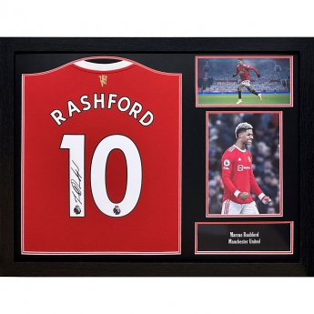 Legendy zarámovaný dres Manchester United FC Rashford Signed Shirt (Framed)