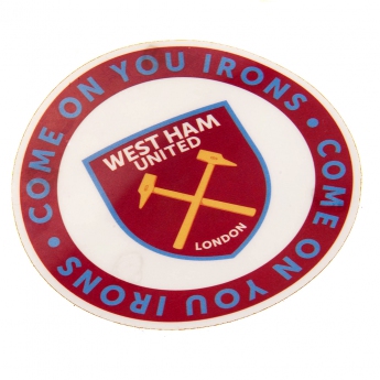 West Ham United samolepka Single Car Sticker COYI