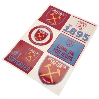 West Ham United samolepky Car Decal Set