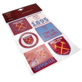 West Ham United samolepky Car Decal Set