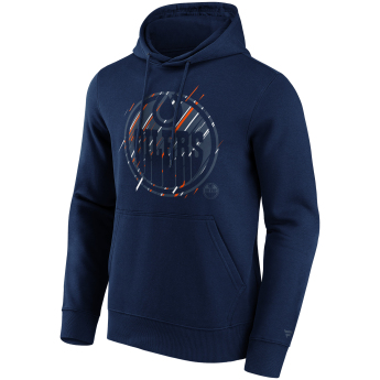 Edmonton Oilers pánska mikina s kapucňou Etch Hoodie navy