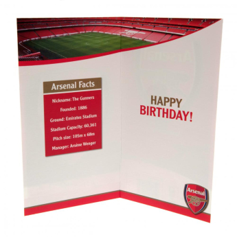 FC Arsenal narodeninové želanie Red Card