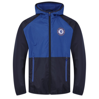 FC Chelsea pánska bunda s kapucňou shower navy royal
