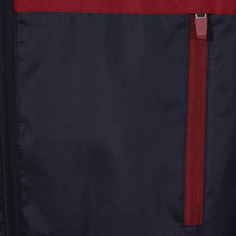 West Ham United pánska bunda s kapucňou shower navy claret