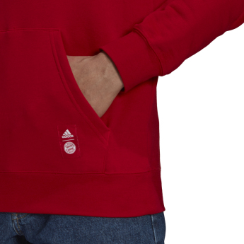 Bayern Mníchov pánska mikina s kapucňou Lifestyle red
