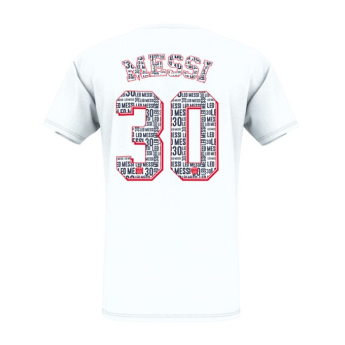 Lionel Messi pánske tričko eiffel messi white