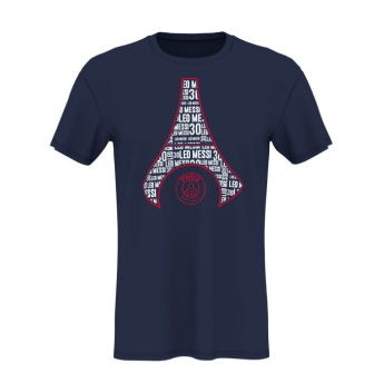 Paris Saint Germain detské tričko eiffel messi navy