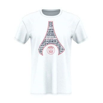 Paris Saint Germain detské tričko eiffel messi white