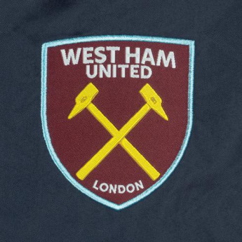 West Ham United pánska bunda s kapucňou shower navy
