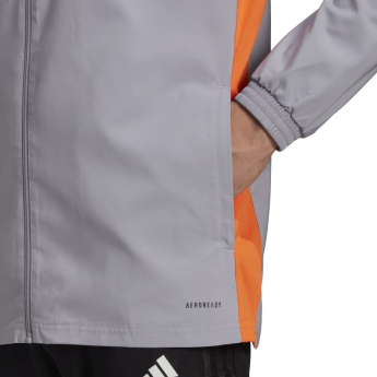 Juventus Torino pánska bunda s kapucňou presentation grey