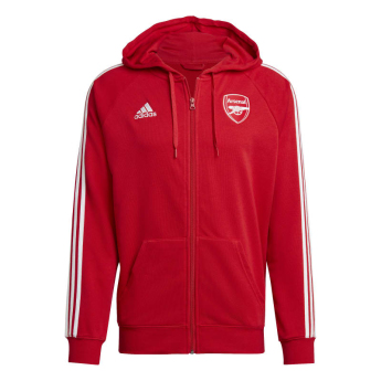 FC Arsenal pánska mikina s kapucňou dna full-zip scarle