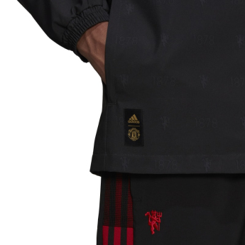 Manchester United pánska bunda s kapucňou windbreaker black
