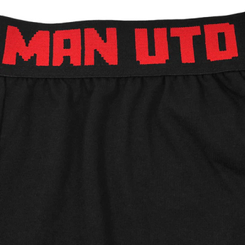 Manchester United pánske pyžamo Short Crest black