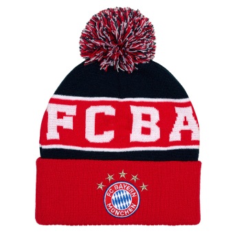 Bayern Mníchov zimná čiapka Pom red