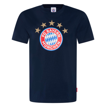 Bayern Mníchov pánske tričko Logo navy