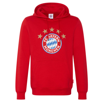 Bayern Mníchov pánska mikina s kapucňou Logo red