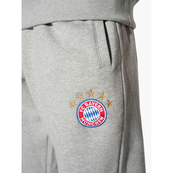 Bayern Mníchov pánske tepláky Logo grey