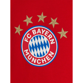 Bayern Mníchov detská mikina s kapucňou Logo red