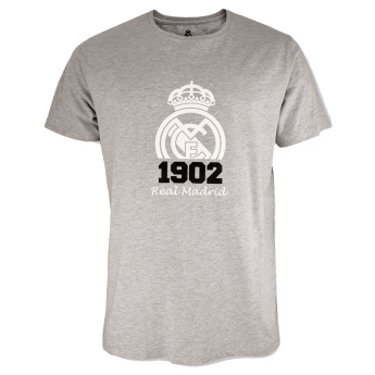 Real Madrid pánske tričko Crest grey