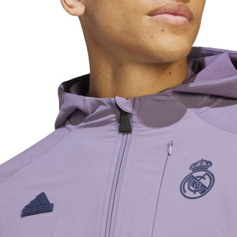 Real Madrid pánska mikina s kapucňou Gameday violet
