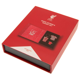 FC Liverpool darčekový set Badge, Keyring and Magnet Set