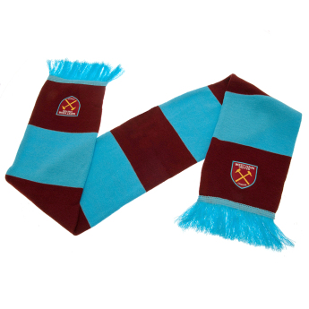 West Ham United zimný šál Bar burgundy - blue