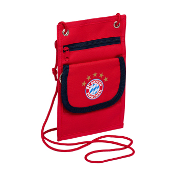 Bayern Mníchov peňaženka na krk red