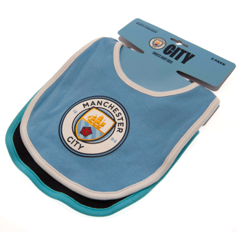 Manchester City detský podbradník 2 Pack Bibs ES