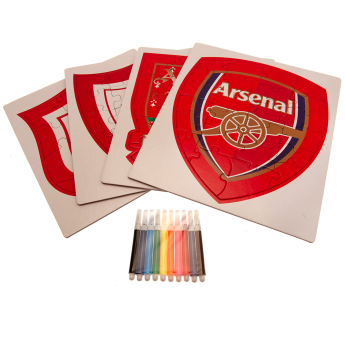 FC Arsenal detské puzzle Colour-In Crest