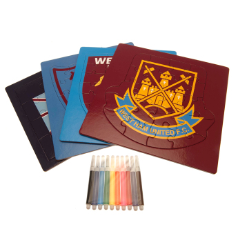 West Ham United detské puzzle Colour-In Crest