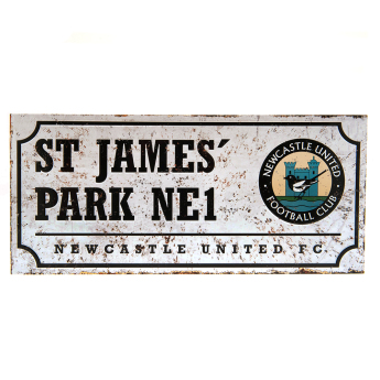 Newcastle United ceduľa na stenu Street Sign Retro