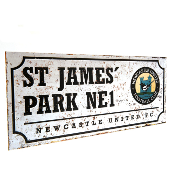 Newcastle United ceduľa na stenu Street Sign Retro