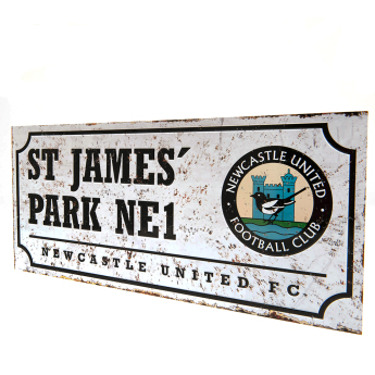 Newcastle United ceduľa na stenu Street Sign Retro