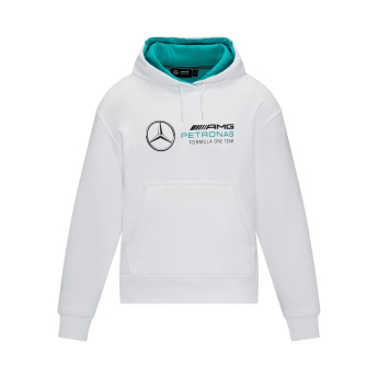 Mercedes AMG Petronas dámska mikina s kapucňou Oversize White F1 Team 2023