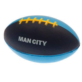 Manchester City mini lopta na americký futbal navy blue and sky blue