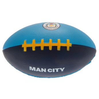 Manchester City mini lopta na americký futbal navy blue and sky blue